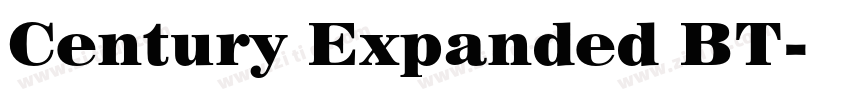 Century Expanded BT字体转换